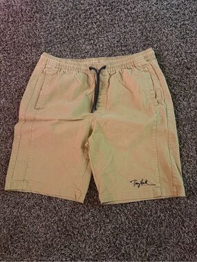 Tony Hawk Khaki Tan Drawstring Jean Shorts